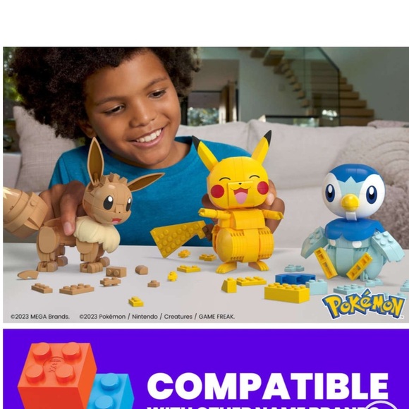 MEGA Pokémon Building Kit,with 3 Action Figures(583 Pieces)new in box - Picture 2 of 7